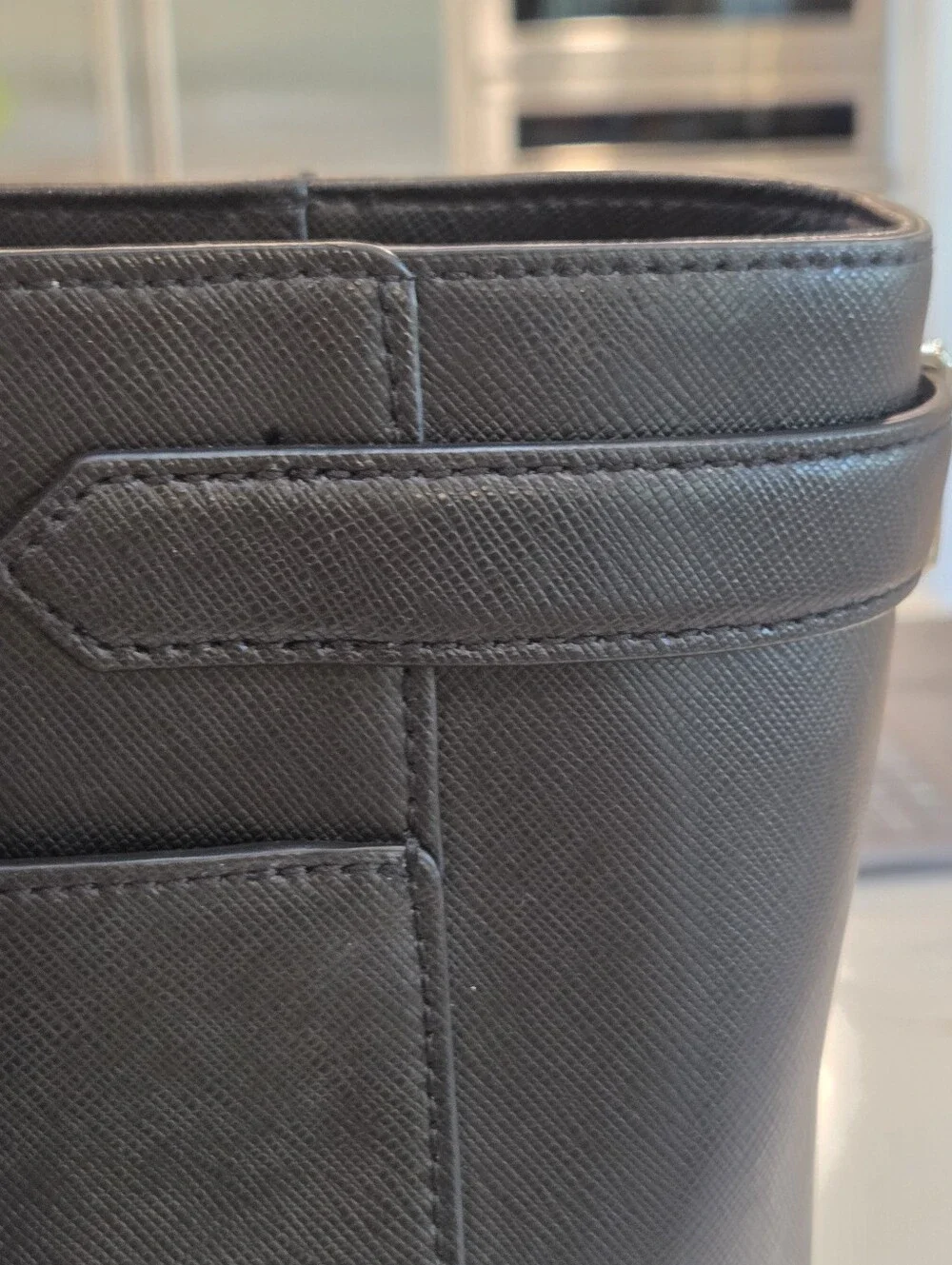 Kate Spade NY Large Textured Work Tote Black Office Laptop Bag